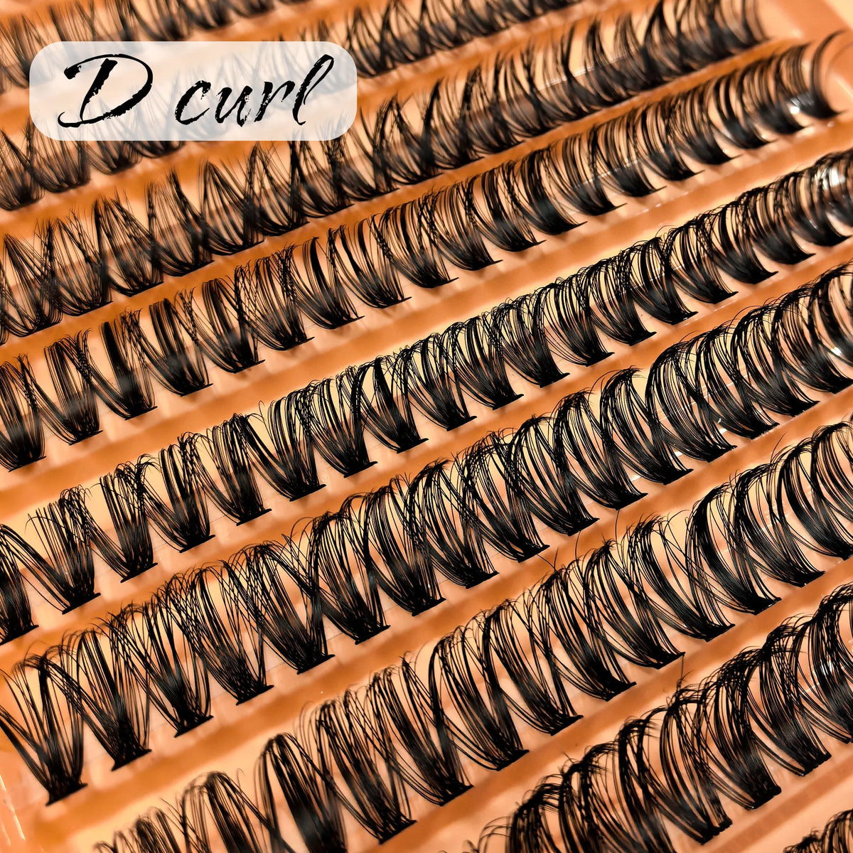 200 Clusters of 40D Single False Eyelashes Set - Includes Glue, Tweezers, and Brush, for Natural and Fluffy Results.