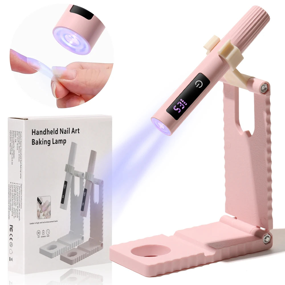 Timerable Nail UV LED Dryer Touch Lamp Rechargeable Flashlight UV Light Drying Nails Gel Polish Lamps Quick Drying Cure Tools