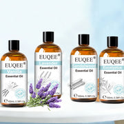 EUQEE 100ml/3.38Fl.Oz Premium Essential Oil For Soap & Candle Making Vanilla Lavender Eucalyptus Cinnamon Lemongrass Aromatherapy Essential Oils For Diffuser