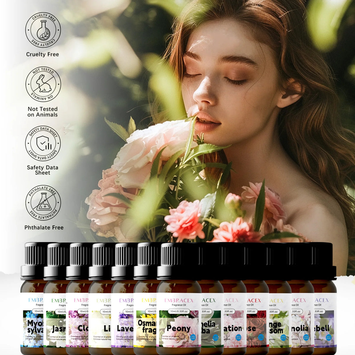 10ml Orange Blossom Fragrance Oils Floral Scent Oil Making Bath Oil Skincare Women Body Massage Oil Gifts