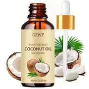 GSWP Coconut Oil Is Perfect for Caring for Dry, Tangled Hair, Nourishing Nails and Skin, and Moisturizing Hands and Feet.