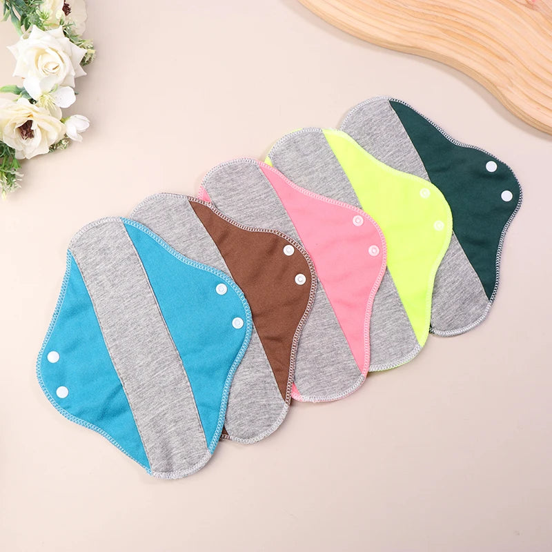 1/4pcs Thin Cloth Pads Soft Cotton Washable Feminine Panty Liners Sanitary Pads Napkin Daily Reusable Menstrual Hygiene Pads