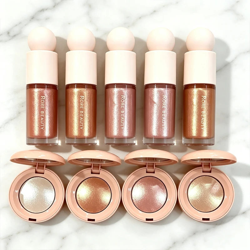 Rare Beauty Light Silky Touch Highlighter Soft Pinch Liquid Blusher Lasting Oil Control Positive Light Lqiuid Luminizer Makeup