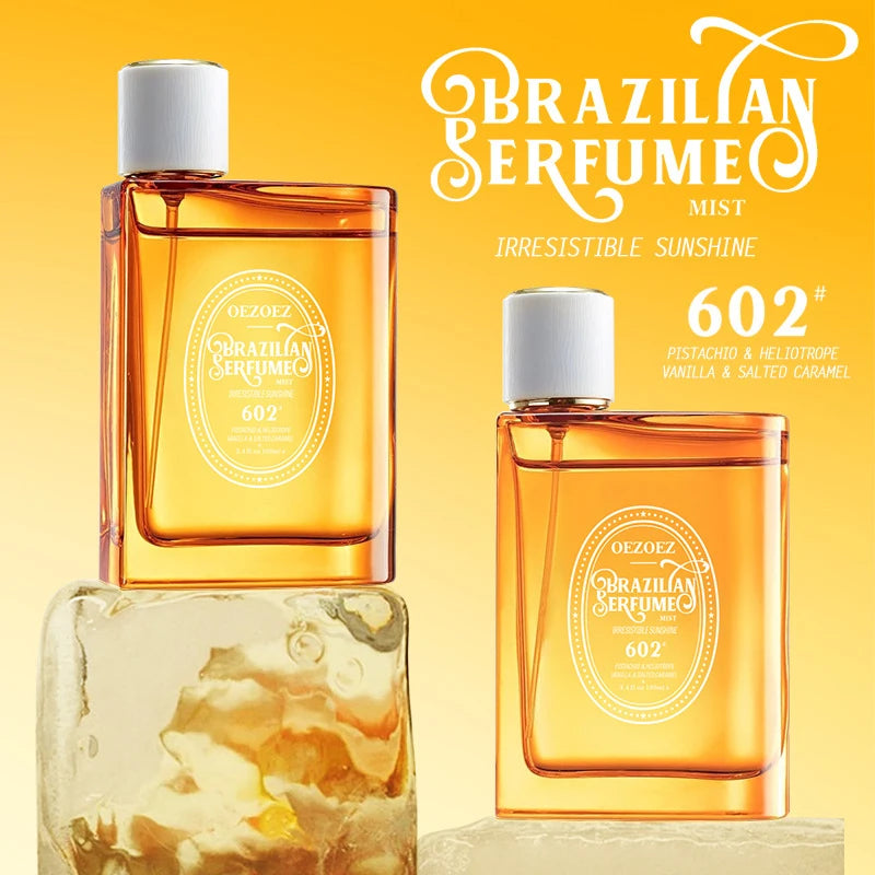 Caramel Vanilla Unisex Eau De Toilette Rich Gourmet Tone Lasting Fresh Vibrant Woody Perfume Exudes Charm Fragrance Spray 100ml