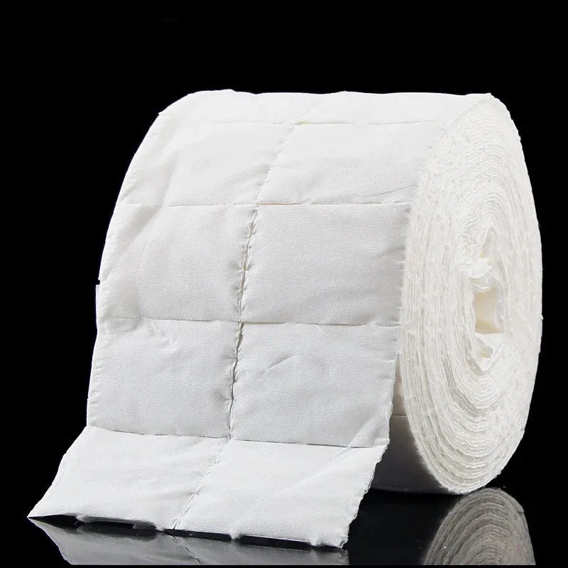 300Pcs Nail Wipe Cotton Pads Nail Manicure Soak Nail Art Cleaning Manicure Tool Polish Remover Cleaner Paper Small Roll