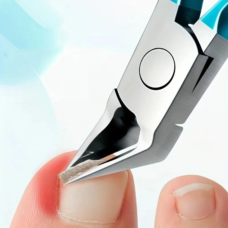 Toenail Clipper Straight Blade for Ingrown and Thick Nails Stainless Steel Sharp Pointed Tip Ingrown Nail Clipper