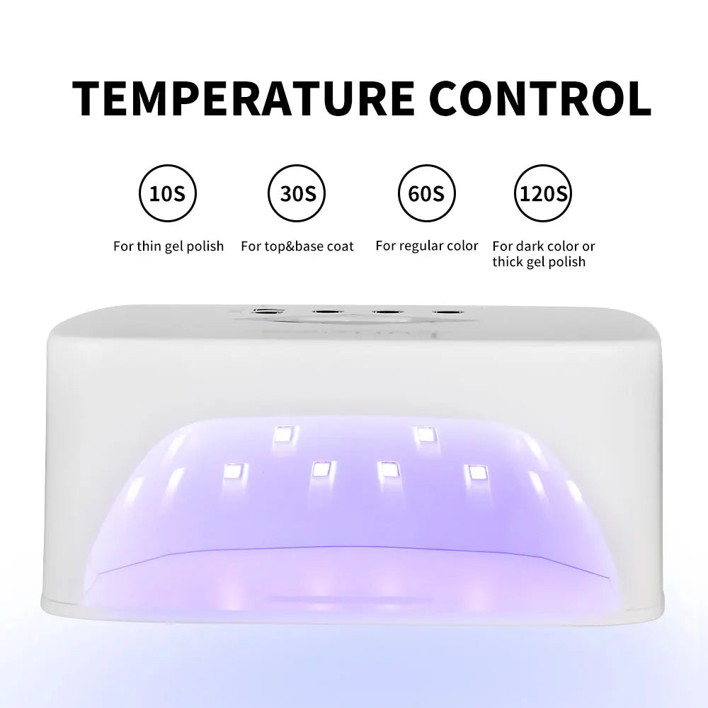 Professional Rechargeable UV LED Nail Lamp Cordless UV Light for Gel Nail Machine with Removable Bottom 4 Timer SettingNail Tool