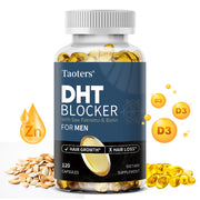 DHT Blocker Hair Growth Supplement with Saw Palmetto, Support Thicker Hair Reduce Thinning & Breakage, Boost Scalp Health
