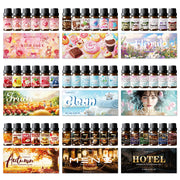 6pc/1Set 10ML Fragrance Oils Gift Set Fruit Delicious Hotel Autumn Scented Aroma Oil Warm Scent Christmas Gift Floral Clean Set