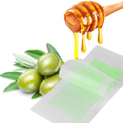15Pcs Aloe Scent Disposable Hair Removal Wax Strips, Face & Body Depilatory Wax for Eyebrow Lip Armpit