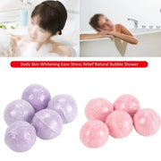 5pcs Ose/Green Tea/Lavender/Lemon/Milk Bath Salt Ball Body Skin Whitening Ease Stress Relief Natural Bubble Shower Salt Ball
