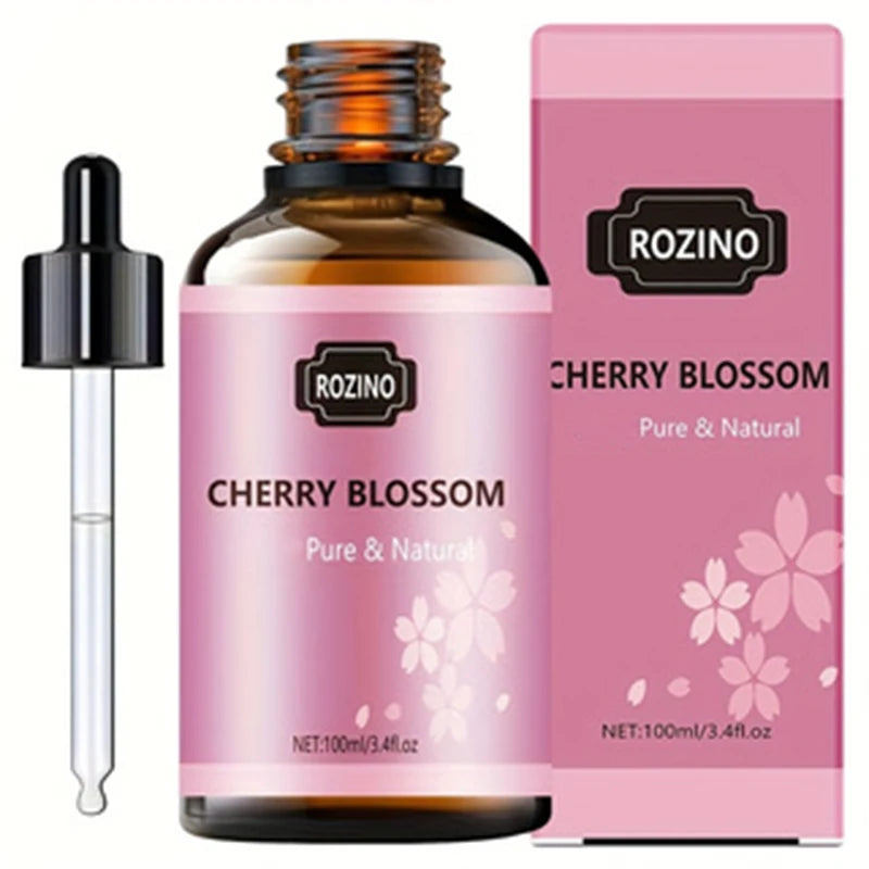 1Pcs/2Pcs/3Pcs Sakura Essential Oil: Pure Plant Essential Oil for Massage, Showering, Skin Care, Face, Body, Nails, Hair, and Eyelash Care