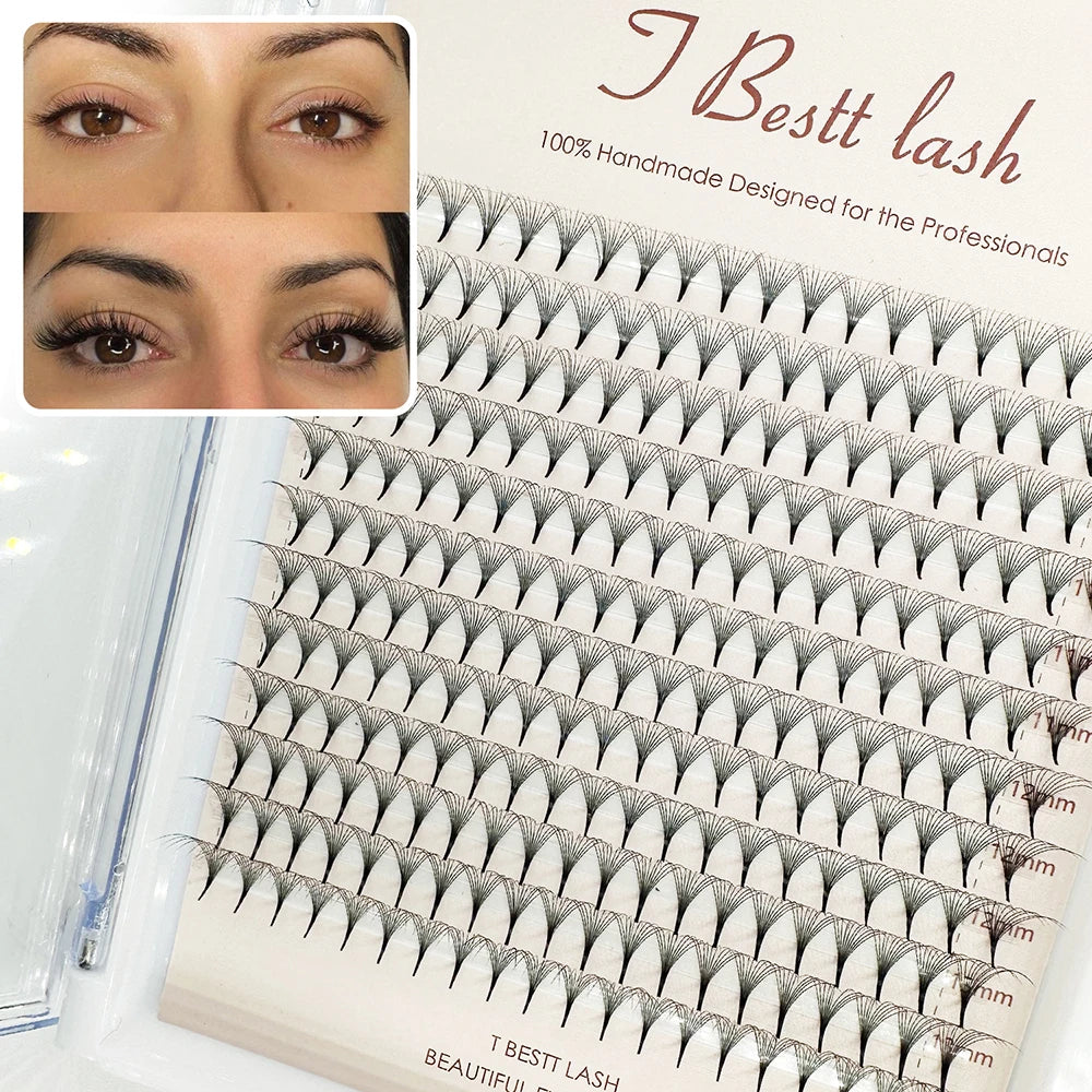 TBestt Russian Volume Fans C/D Mink Cilia Premade Volume Fans False Eyelashes Volume Extension