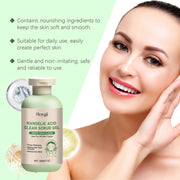Mandelic Acid Body Scrub Gel Gentle Cleansing Pore Exfoliating Dead Skin Remover Smoothing Reduce Dryness Deep Cleansing Scrub