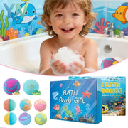 6/12PCS/BOX Fun Bubble Bath Ball Gentle Moisturizing Skin Cleansing Fragrant Spa Bath Fizzies for Relaxation Body Care Gift