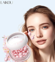 LAIKOU Sakura Capsule Essential Oil Facial Serum Moisturizing Brightening Serum Anti-Wrinkle Firming Brighten 30pcs*0.5ml