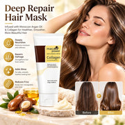 1/3 Pcs Hair Mask 120ml Each Deep Conditioning Treatment Repair Dry Damaged Hair Moisturizing Nourishing Keratin Collagen Argan Oil Smoothing Frizz Control For Women Men All Hair Types