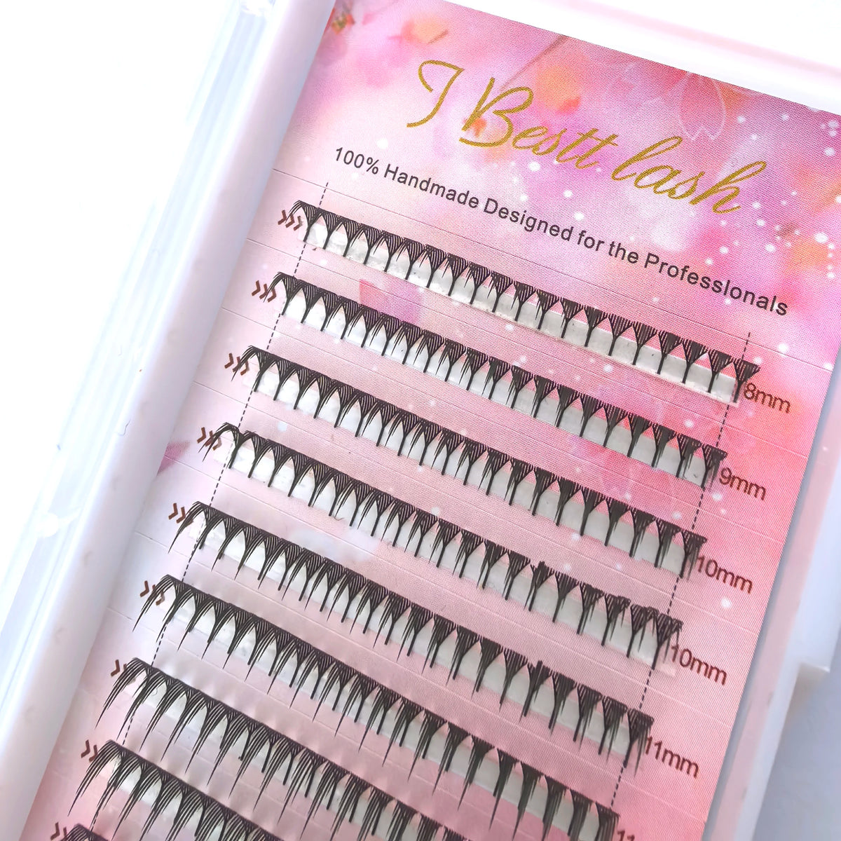Tbestt Cashmere Anime Spire Eyelash Extension Feather Shape Cashmere Premade Fans Eyelashes False Individual Lashes Extensions