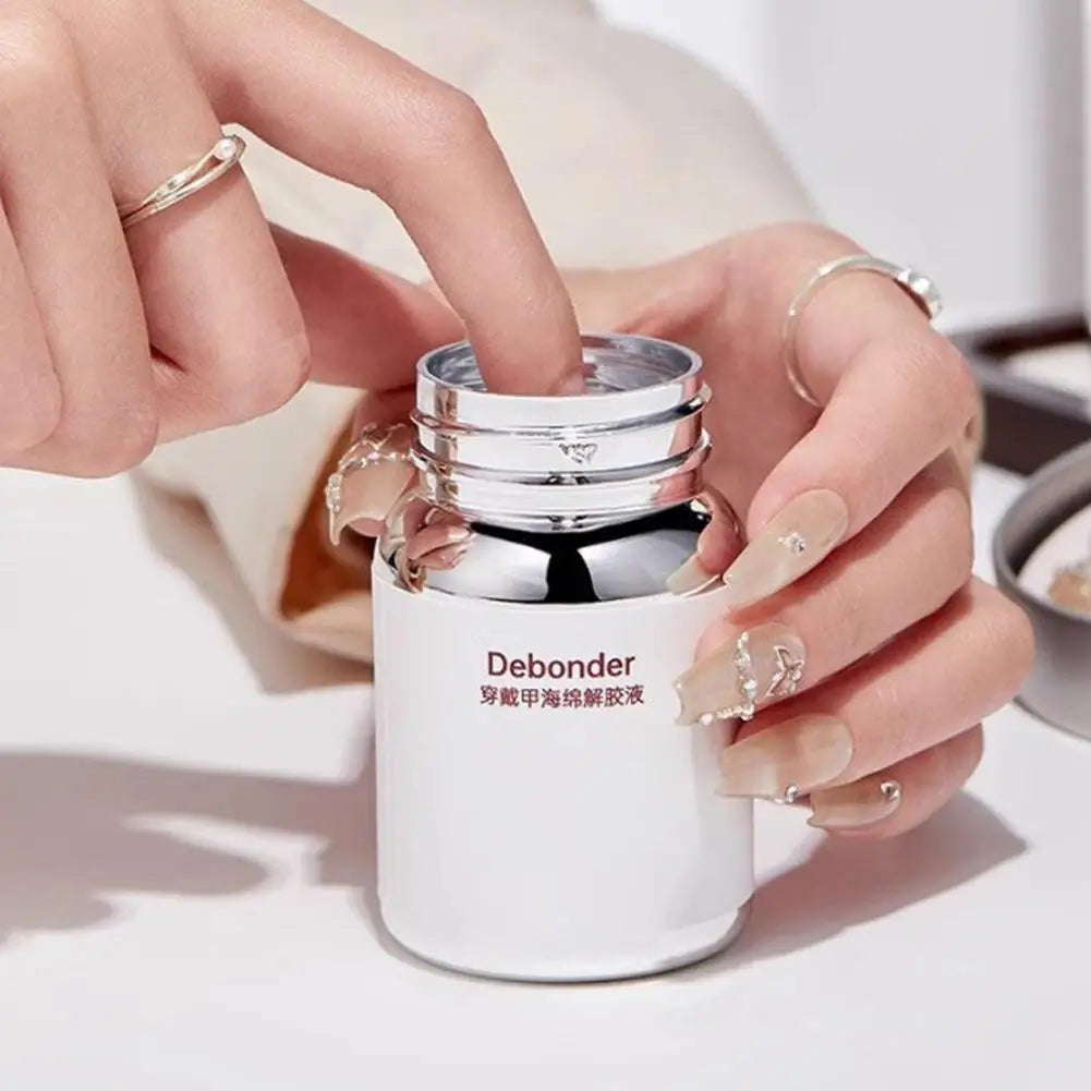 Professional Nail Polish Remover Gel Nail Glue Remover Glue Off for False Nails No Damage Press-on Nails Removal