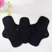 3pcs Full Cotton Hot Pressing Mama Cloth Night Long Sanitary Pads Washable Sanitary Napkins Reusable Panty Liners for Female