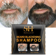 3 Minutes Black Beard Dye Cream Beard Paint Men Beard Coloring Dye Shampoo Natural Beard Cover Fast Permanent Gray Hair Dye
